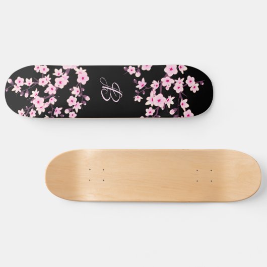 Schwarz Rosa Skateboard (Horizontal)