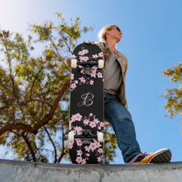 Schwarz Rosa Skateboard