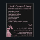 Schwarz-Rosa-Spray Janitorial Maid House Reinigung Flyer<br><div class="desc">Schwarz-Rosa-Spray Janitorial Maid House Reinigung</div>