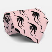 Schwarz-Rosa-Stammesdrache Krawatte (Gerollt)