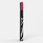 Schwarz-Rosa-Streifen Bow Zebra Print Case-Mate iPhone Hülle (Hinten/Rechts)