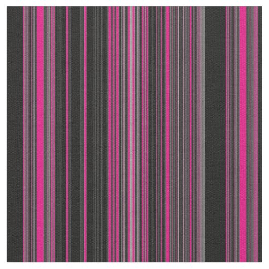 Schwarz-Rosa-Streifen unterschiedlicher Größe Stoff (Nahaufnahme)