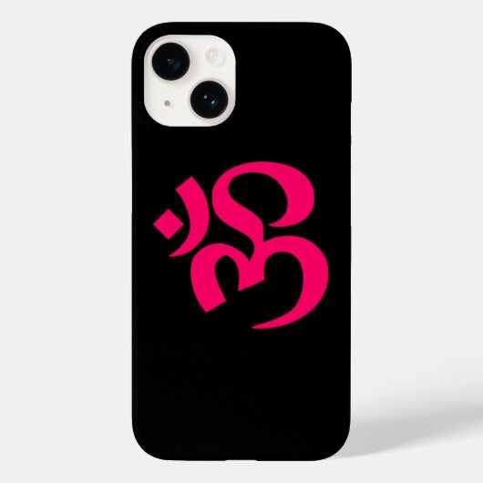 Schwarz-Rosa-Symbol Case-Mate iPhone Hülle (Rückseite)