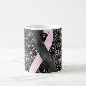 Schwarz-Rosa-Tasse-Design Kaffeetasse (Mittel)