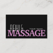 Schwarz Rosa und Weiß mit Beruflichem Foto Visitenkarte (Vorderseite)