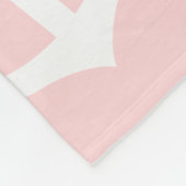 Schwarz-Rosa-Weiß-Ankermuster Fleecedecke (Ecke)