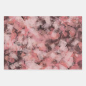 Schwarz-Rosa Weiß Moderne Geometrie Abstrakt Geschenkpapier Set (Vorderseite 2)