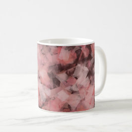 Schwarz-Rosa Weiß Moderne Geometrie Abstrakt Kaffeetasse