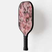 Schwarz-Rosa Weiß Moderne Geometrie Abstrakt Pickleball Schläger (Links)