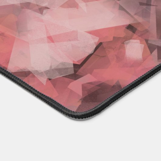 Schwarz-Rosa Weiß Moderne Geometrie Abstrakt Schreibtischunterlage (Ecke)