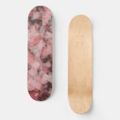 Schwarz-Rosa Weiß Moderne Geometrie Abstrakt Skateboard (Vorderseite)