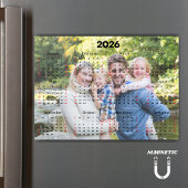 Schwarz & Rot 2026 Kalender Benutzerfoto Magnet