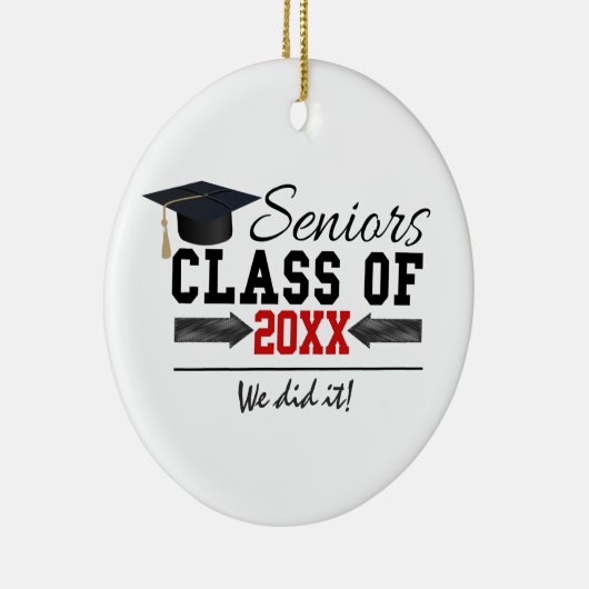 Schwarz-Rot-Abschluss Keramik Ornament (Rechts)