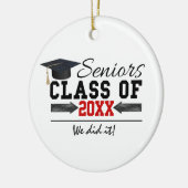 Schwarz-Rot-Abschluss Keramik Ornament (Links)