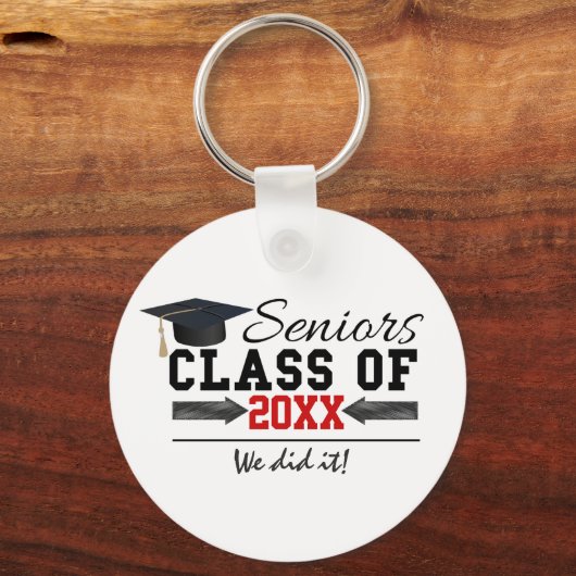 Schwarz-Rot-Abschluss Schlüsselanhänger (Vorderseite)