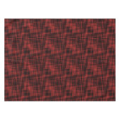 Schwarz-Rot-Abstraktes Streifenmuster Tischdecke (Vorderseite (Horizontal))