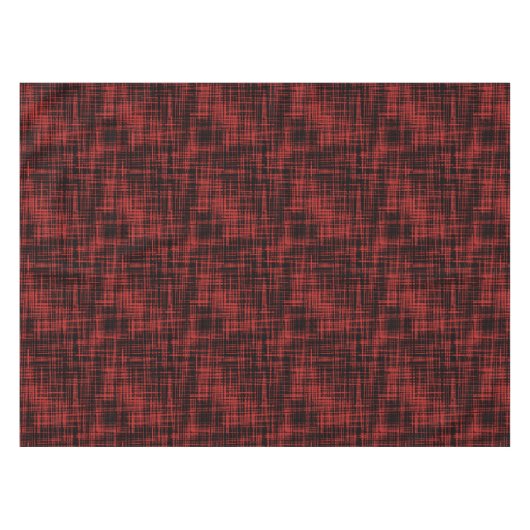 Schwarz-Rot-Abstraktes Streifenmuster Tischdecke (Vorderseite (Horizontal))