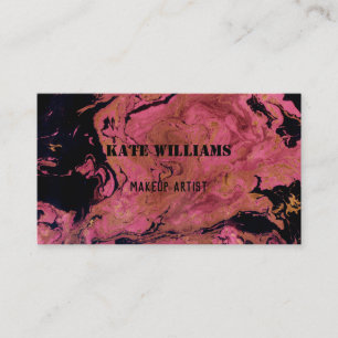 Schwarz-Rot-Aquarell, Gold Visitenkarte