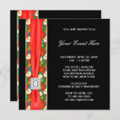Schwarz-Rot-Asien-Jeder Anlass-Einladung Einladung (Vorne/Hinten)