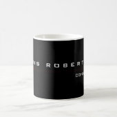 Schwarz Rot attraktiv Charme Minimalistisch Kaffeetasse (Mittel)