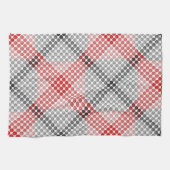 Schwarz-Rot-Bälle oder -Löcher, quer ausgerichtete Geschirrtuch (Horizontal)