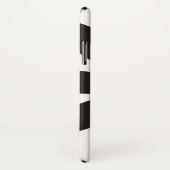 Schwarz-Rot-Blau-Blume und Blütenbezeichnung Case-Mate iPhone Hülle (Hinten/Rechts)