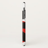 Schwarz-Rot-Blau-Blume und Blütenbezeichnung Case-Mate iPhone Hülle (Hinten/Links)