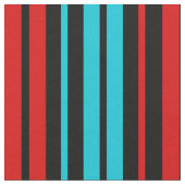 Schwarz Rot Blau Streifen Muster Stoff (Nahaufnahme)
