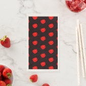 Schwarz-Rot-Blumenpapier Napkin Serviette (Beispiel)