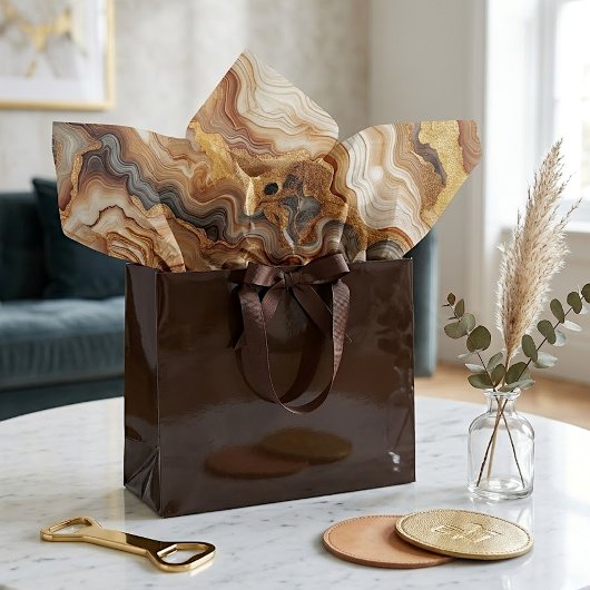 Schwarz-Rot-Braun-Gelb-Gold-Marmor Art-Muster Seidenpapier