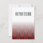 Schwarz-Rot-Damaskus-Muster (Vorderseite)