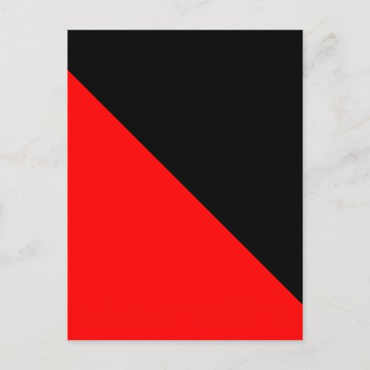 Schwarz-Rot-Diagonale Postkarte (Vorderseite)