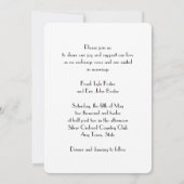 Schwarz-Rot-Elegant-Gay/Lesben-Einladung zur Hochz Einladung (Rückseite)