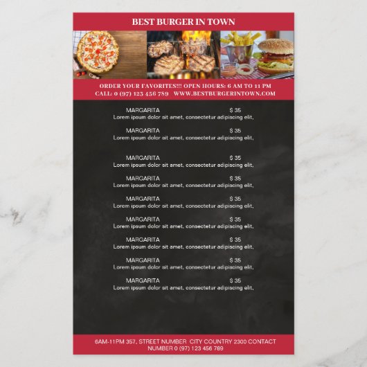 Schwarz, Rot Flyer (Vorne)