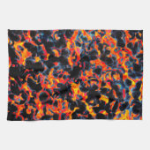 Schwarz Rot Gelb Geschirrtuch (Horizontal)