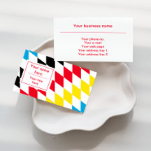 Schwarz-Rot-Gelb- und Blaubayerisches Diamantmuste