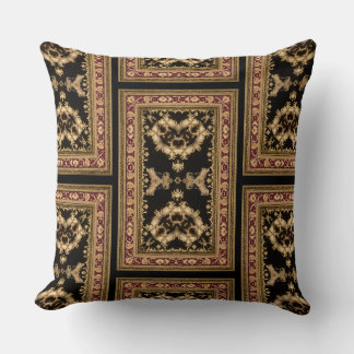 Schwarz-Rot-Gerahmte Medallion Pillow Kissen