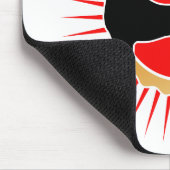 Schwarz-Rot-Gold Deutsche Doggen Mousepad (Ecke)