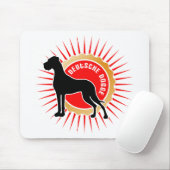 Schwarz-Rot-Gold Deutsche Doggen Mousepad (Mit Mouse)