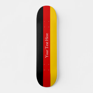Schwarz-Rot-Gold-Farben für die deutsche Flagge pe Skateboard