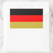 Schwarz-Rot-Gold-Flagge Rechteckiger Aufkleber (Tasche)