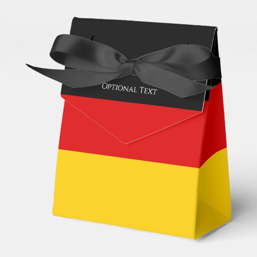 Schwarz-Rot-Gold-Personalisierte Favo Geschenkschachtel (Vorderseite)