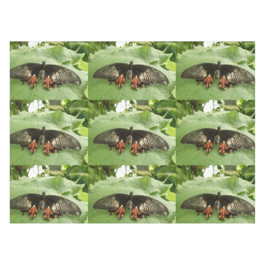 Schwarz-Rot-Gold-Schmetterling-Tablette Tischdecke (Vorderseite (Horizontal))