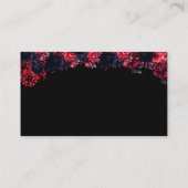 Schwarz-Rot-Gotik-Dunkelblut-Hochzeitsregister Begleitkarte (Rückseite)