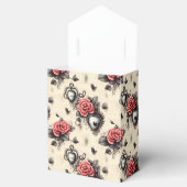 Schwarz-Rot-Gotik-Muster Geschenkschachtel (Geöffnet)