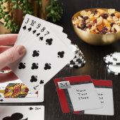 Schwarz, Rot, Grau Spielkarten (In Situ)