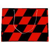 Schwarz/Rot Große Geschenktüte (Vorderseite)