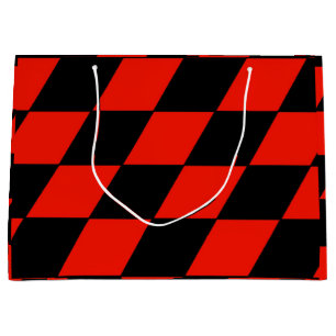 Schwarz/Rot Große Geschenktüte