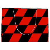 Schwarz/Rot Große Geschenktüte (Rückseite)