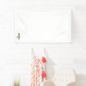 Schwarz, Rot, Grün, Clip Art Design Vinyl Banner (Insitu)